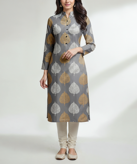 winter-leaf-grey-kurti-1